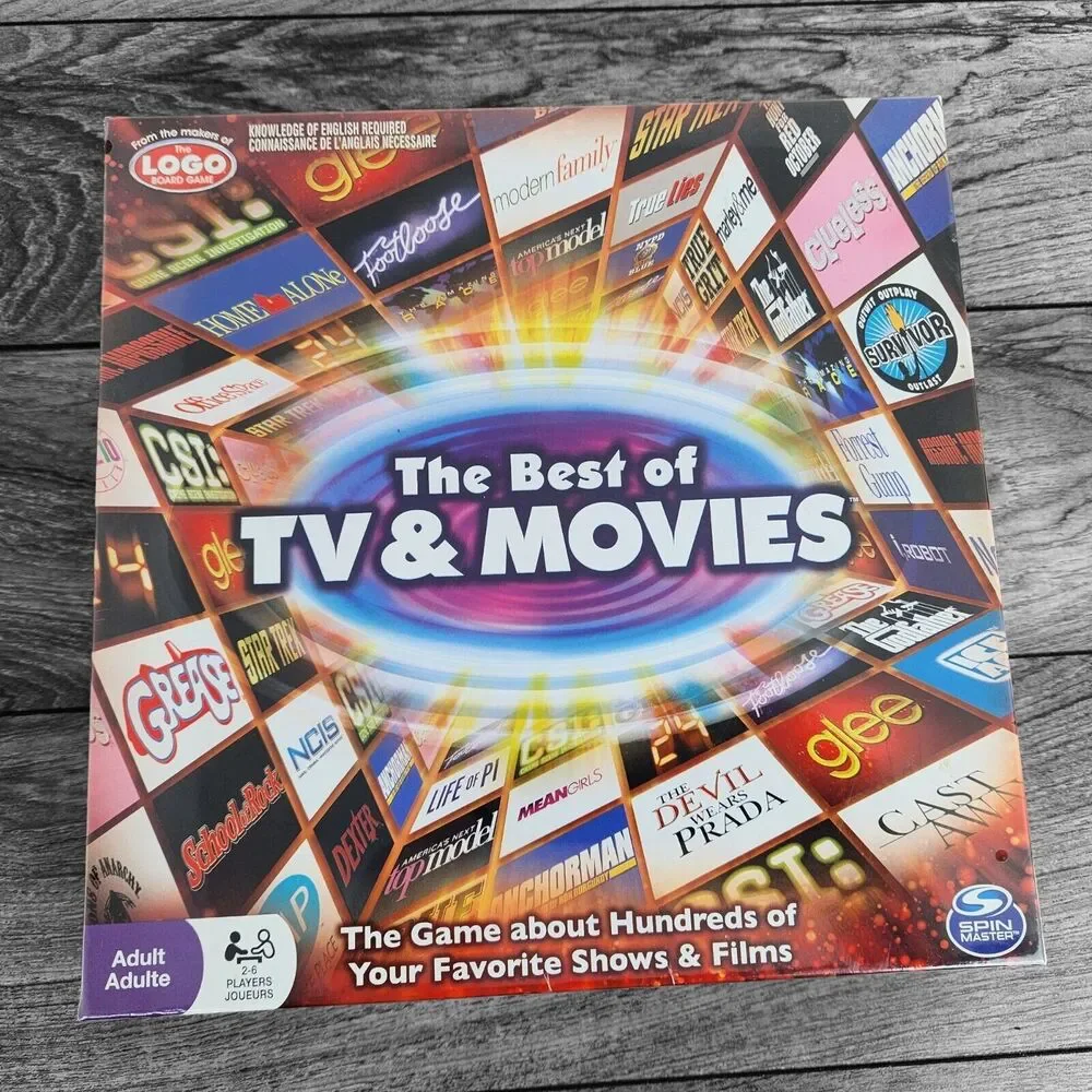 The best of TV and Movies -Logo Board Game - NEW - SEALED Spin Master Games